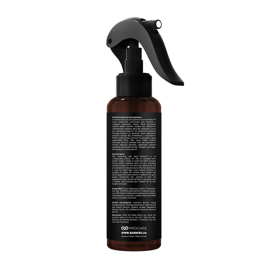 Barbers Miami Texturising Sea Salt Hair Spray, 200 ml