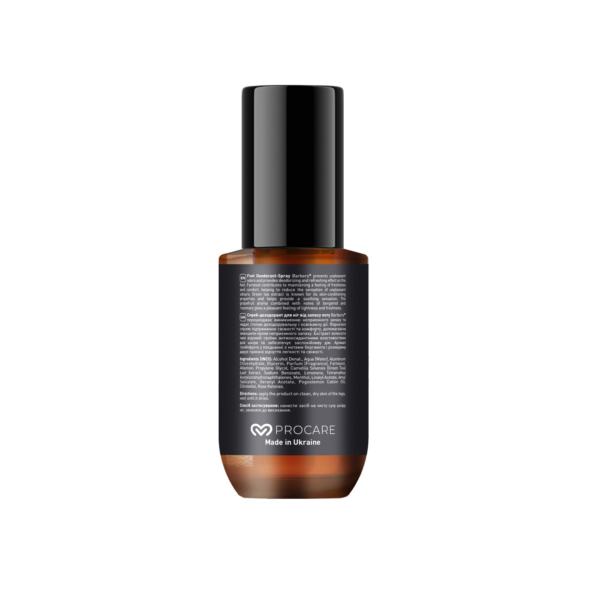 Barbers Palermo Foot Deodorant Spray, 100 ml