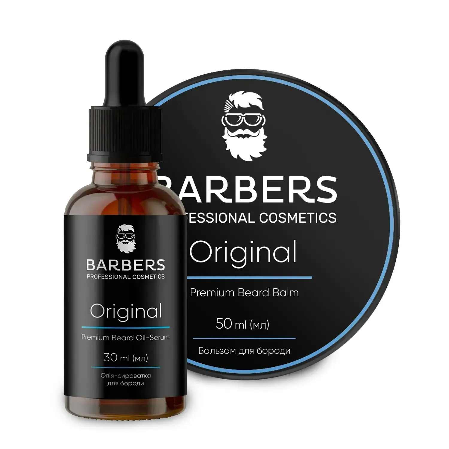 Barbers Original Beard Care Set — Oil-Serum & Balm