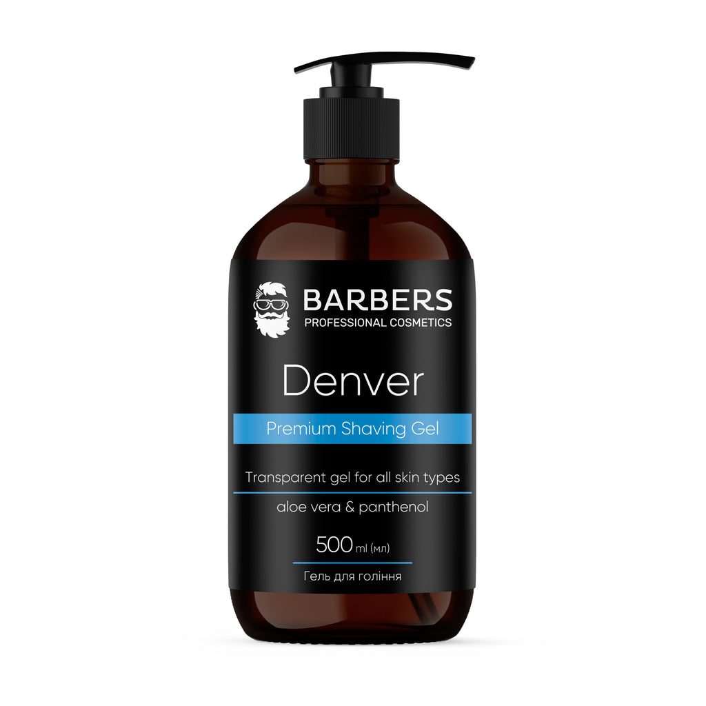 Barbers Denver Premium Shaving Gel, 500 ml