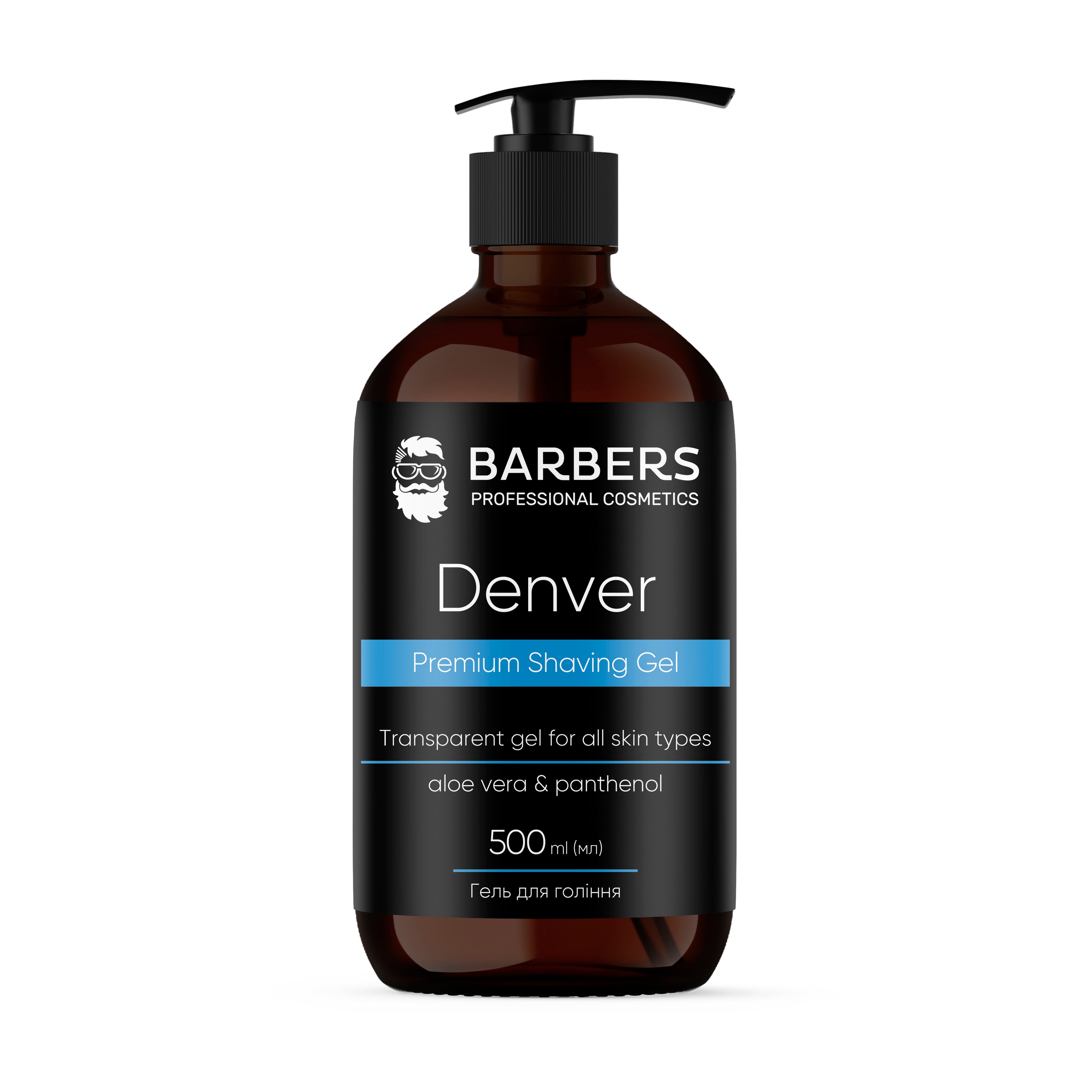 Barbers Denver Premium Shaving Gel, 500 ml