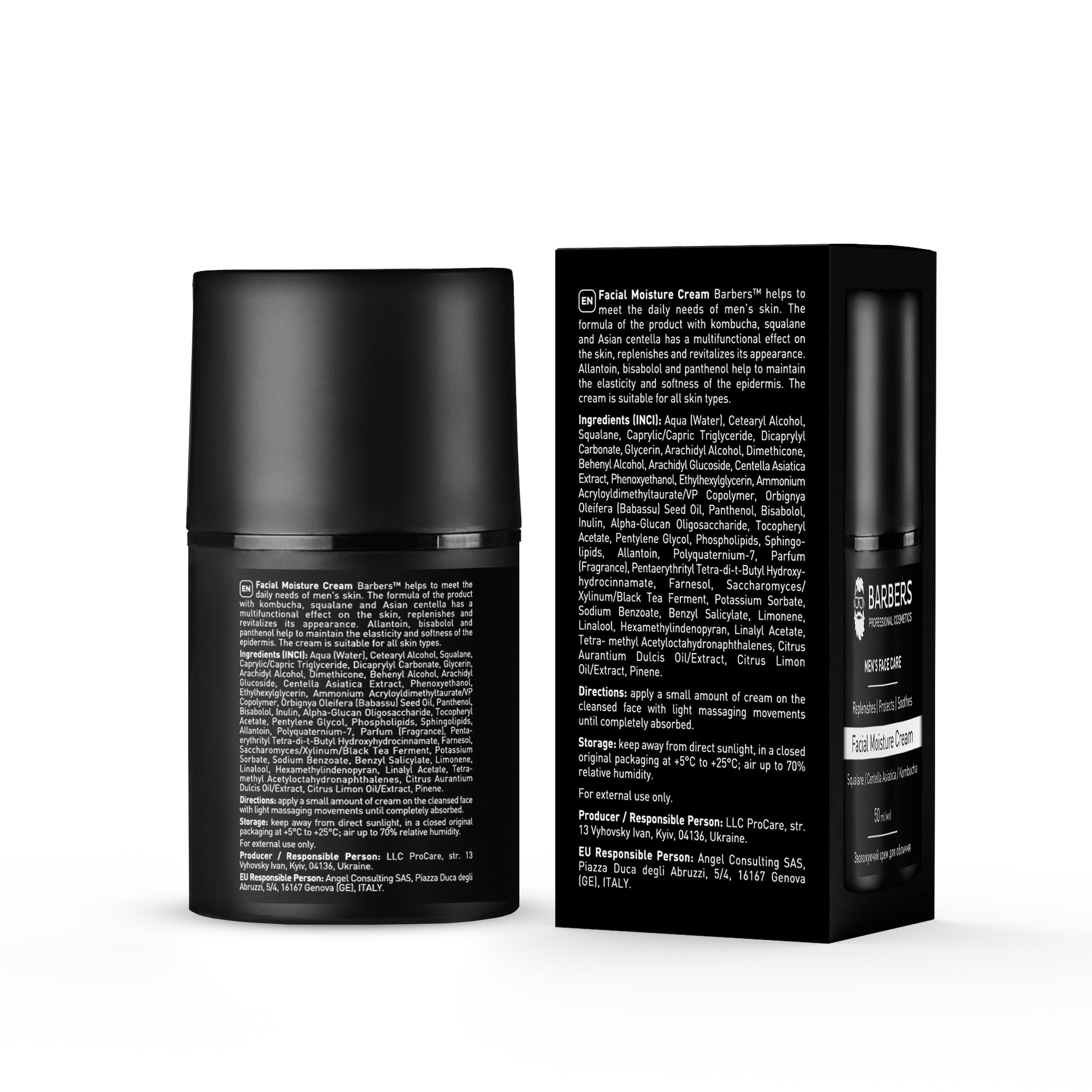 Barbers Facial Moisture Cream, 50 ml