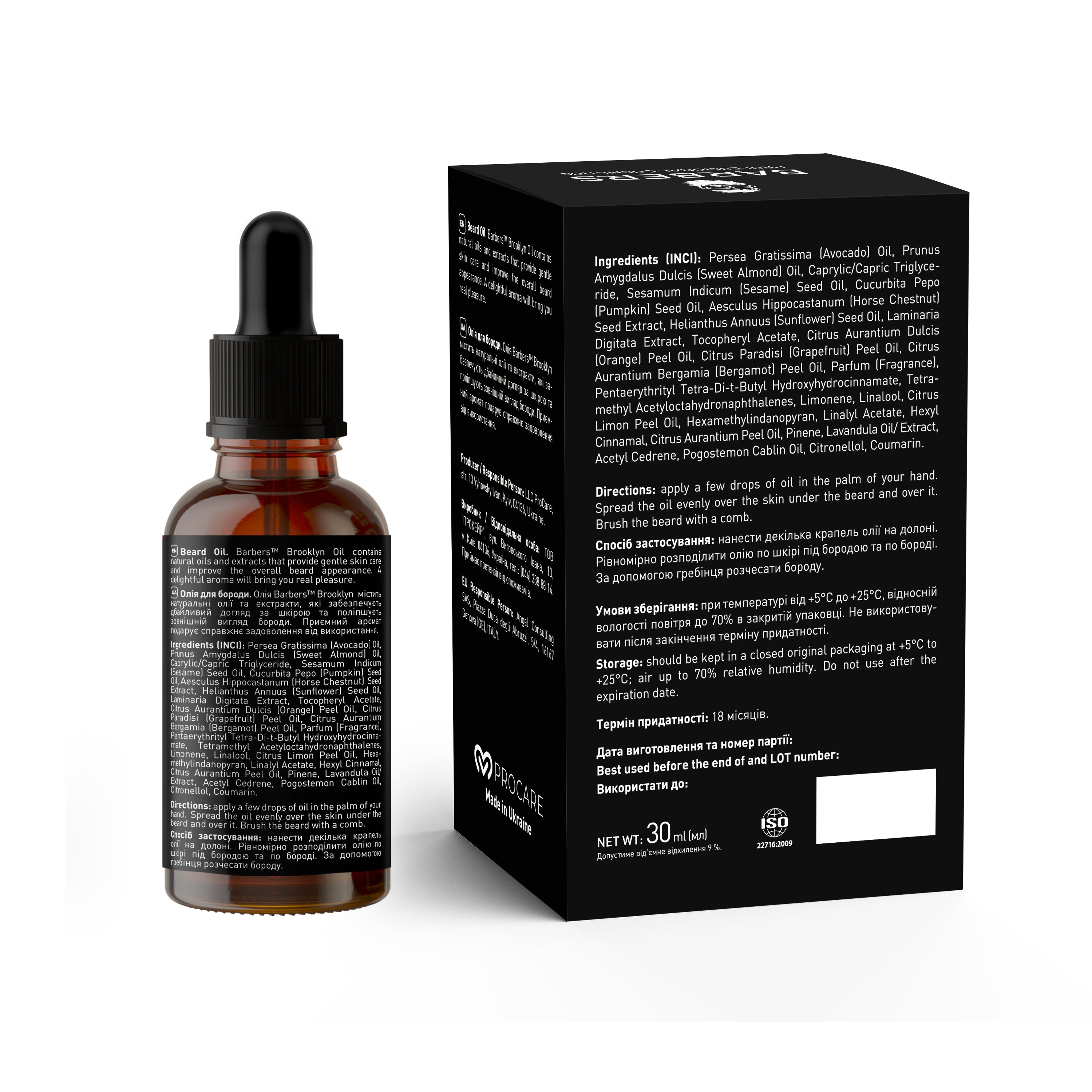 Barbers Original Beard Oil-Serum, 30 ml