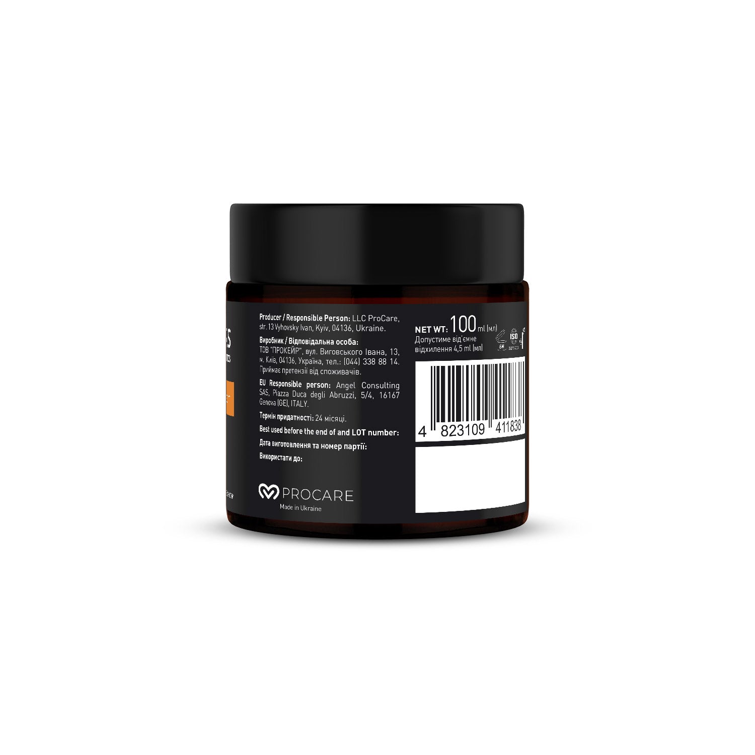 Barbers Orange & Amber Moisturising Shaving Cream, 100 ml