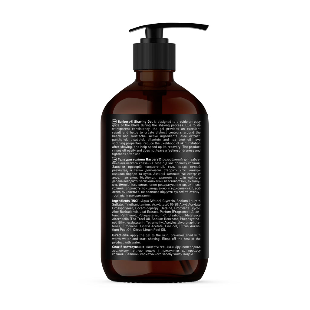 Barbers Denver Premium Shaving Gel, 500 ml